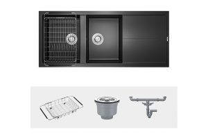 Chậu rửa bát Konox Granite Sink Livello Smart 1160 Black