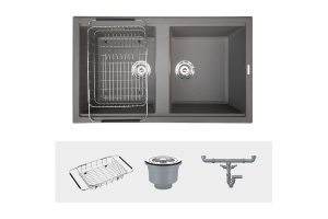 Chậu rửa bát Konox Granite Sink Phoenix Smart 860 Grey