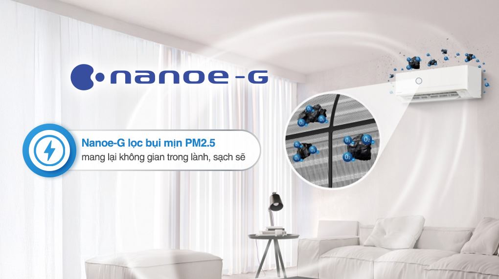 Máy lạnh Panasonic Inverter 1 HP CU/CS-PU9CKH-8D - Khả năng lọc không khí