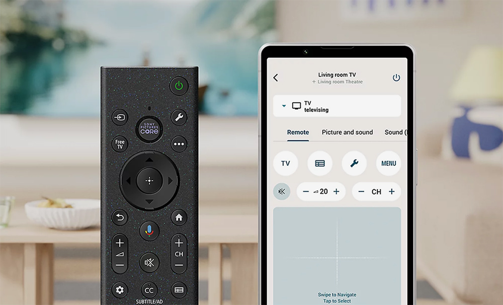 Điều khiển tivi Sony Google TV True RGB BRAVIA 7 II K-55XR70M2