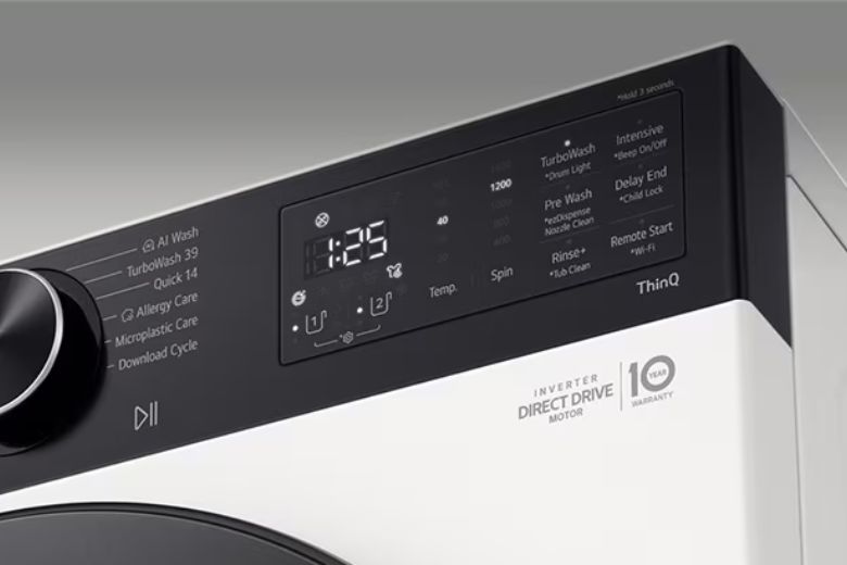 Máy giặt LG AI DD Inverter 12kg FX1412N5S tối giản đầy tinh tế