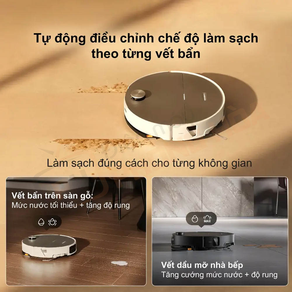 Tự động pha nước lau sàn thông minh