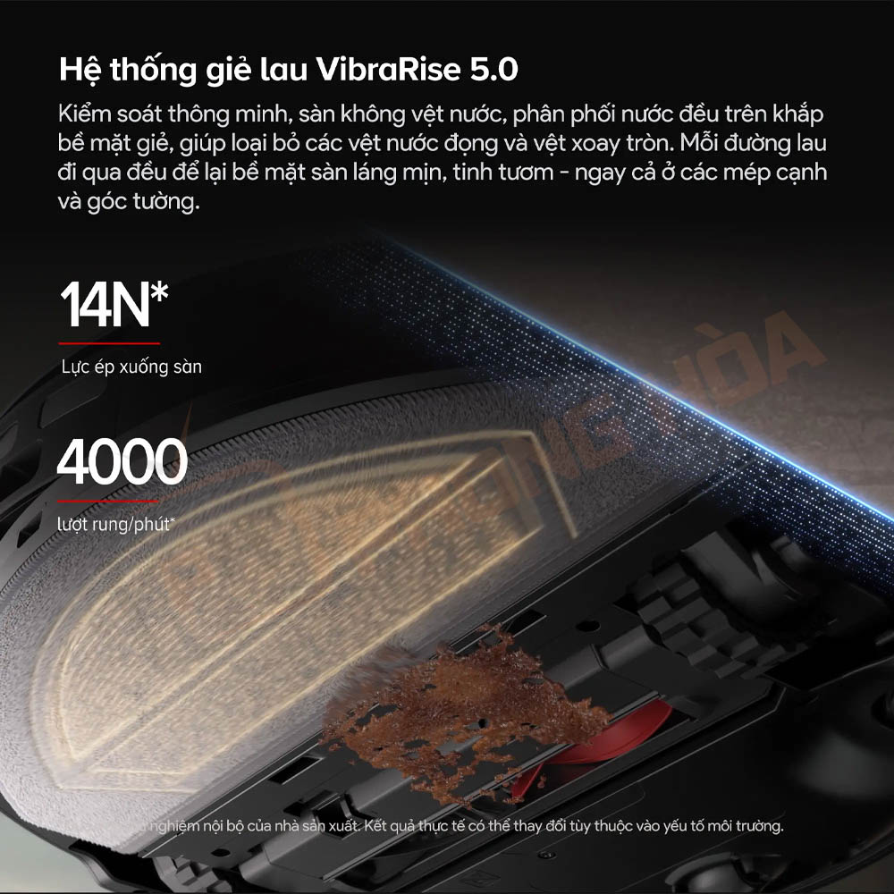 Hệ thống lau rung VibraRise® 5.0 mạnh mẽ