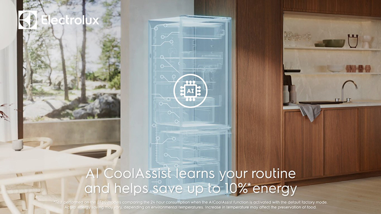 Tủ lạnh Electrolux Inverter EBM3442L-B công nghệ AICoolAssist