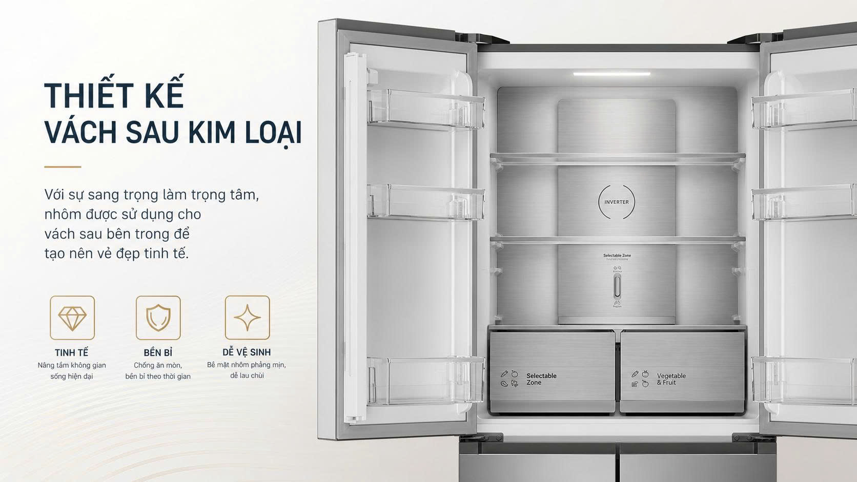 Tủ lạnh Hitachi Inverter 422 lít HR4N7462DSXVN - Hình 8