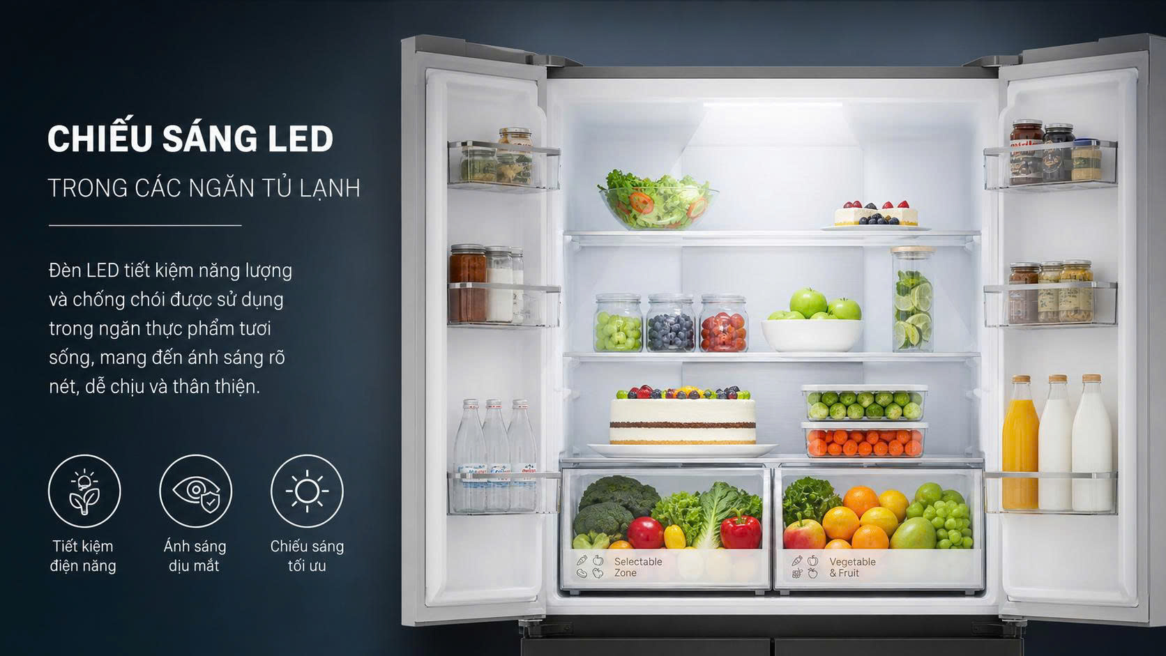 Tủ lạnh Hitachi Inverter 422 lít HR4N7462DSXVN - Hình 9