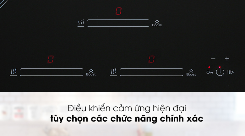 Bếp từ 3 vùng nấu Kocher DI-855GE - Bảng điều khiển cảm ứng