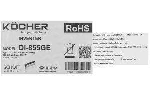 Bếp từ 3 vùng nấu lắp âm Kocher DI-855GE