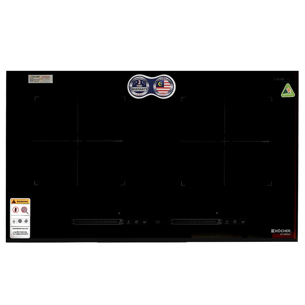Bếp từ đôi âm Kocher DI-688SE 4000W - Thiết kế
