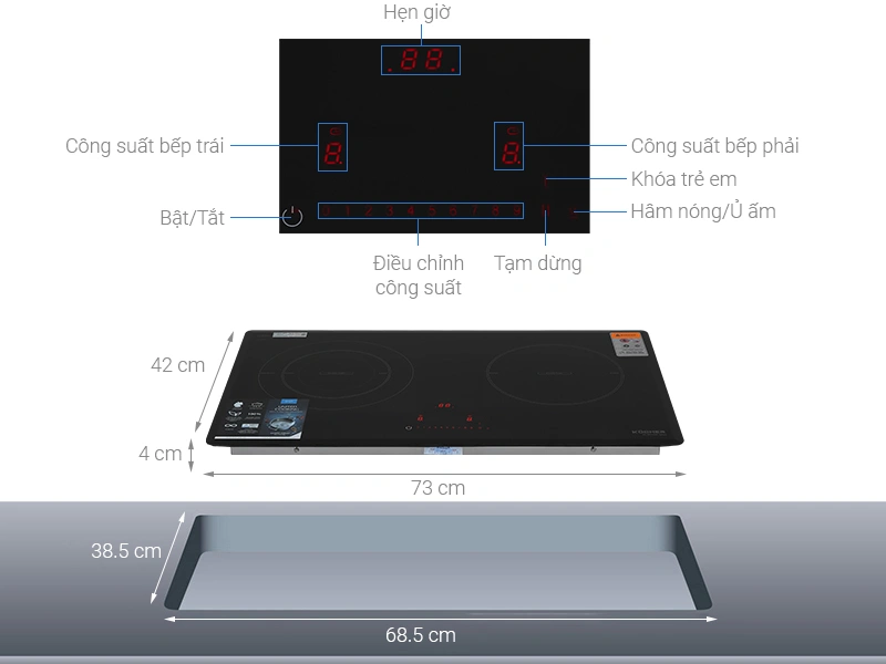 Bếp từ đôi 