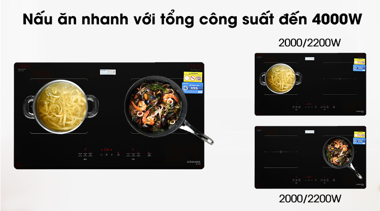 Công suất Bếp từ hồng ngoại Kocher EI-633