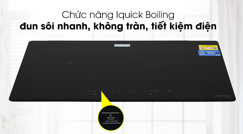 Chức năng nấu nhanh Iquick Boiling Bếp từ hồng ngoại Kocher EI-633