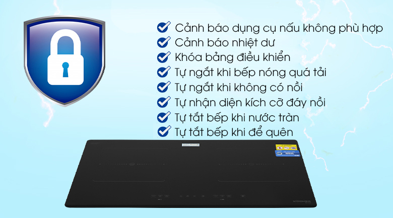 Có nhiều tính năng an toàn đảm bảo cho người dùng