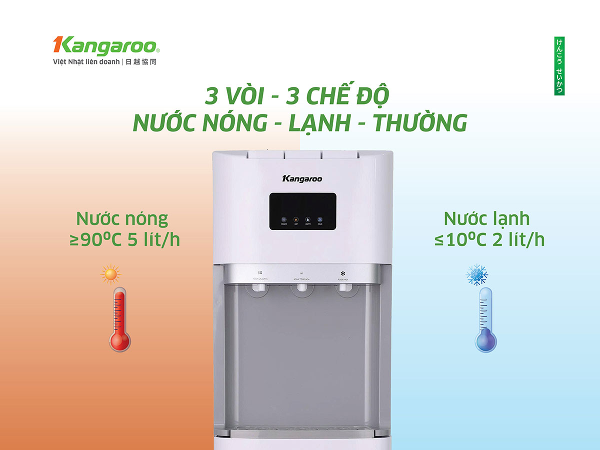 Máy làm nóng lạnh nước uống Kangaroo KGWD03B1D