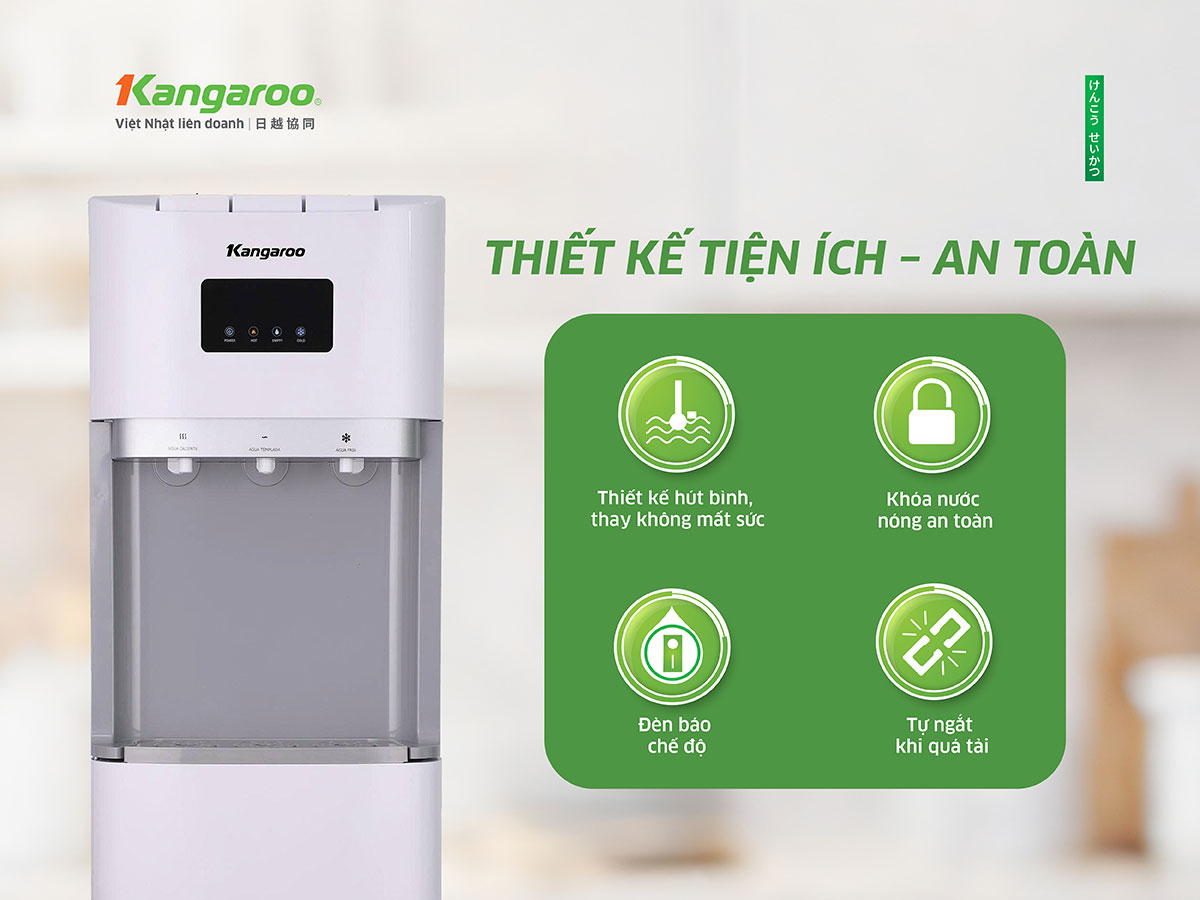 Máy làm nóng lạnh nước uống Kangaroo KGWD03B1D