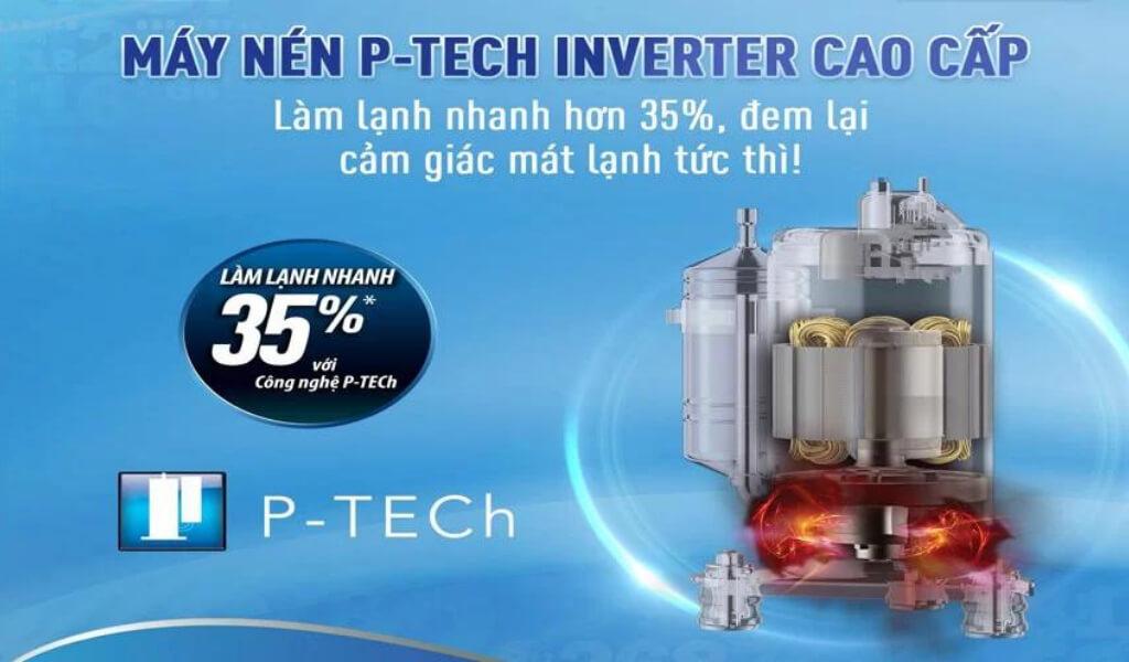 Công nghệ P-TECH làm lạnh nhanh chóng 
