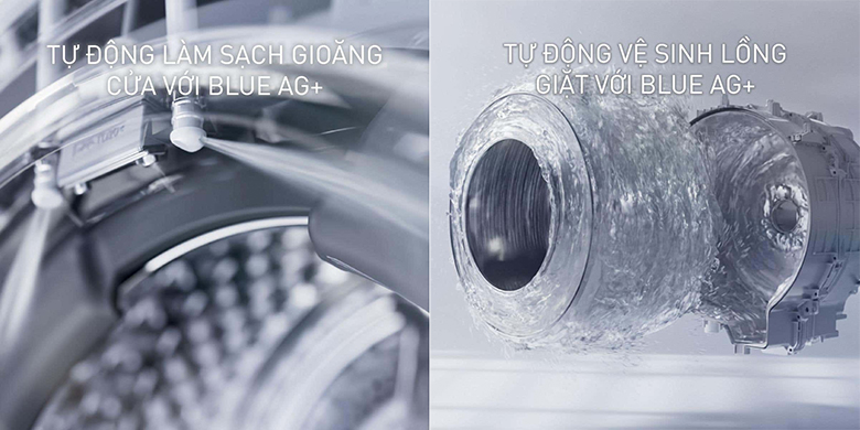 máy giặt Panasonic Inverter NA-22VDW1BVT trang bị hai tính năng Auto Tub Clean và Auto Gasket Clean