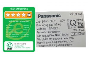 Máy giặt Panasonic Inverter 9.5 kg NA-FJ95X1BV