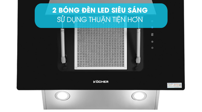 Đèn LED chiếu sáng - Máy hút mùi áp tường Kocher K-2080V