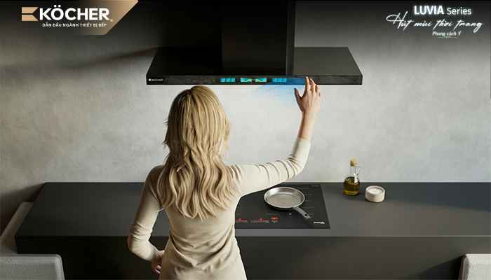 MÁY HÚT MÙI LUVIA BLACK MATTE | 70CM
