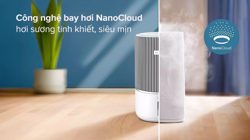 Máy lọc không khí Philips AC3420/10 43W - Công nghệ bay hơi NanoCloud 