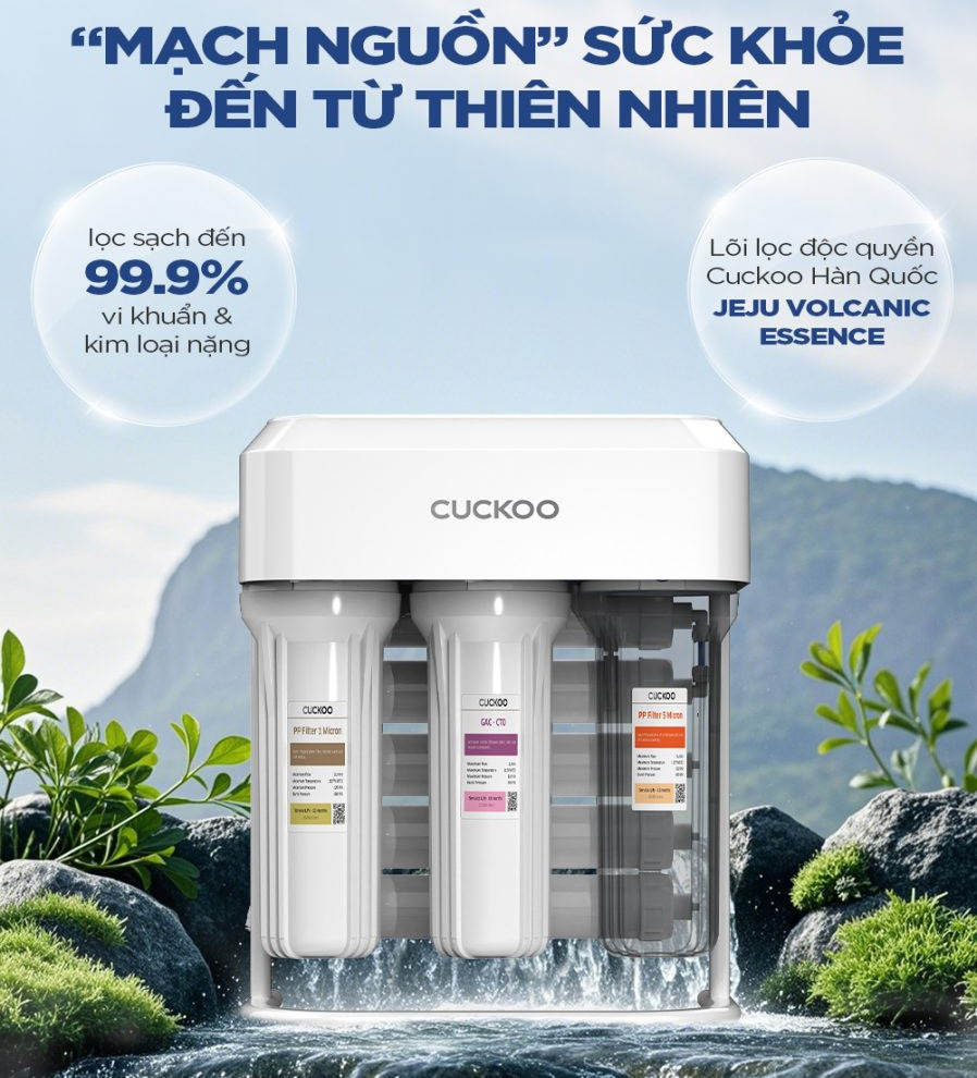 Cuckoo CP-ERPV0901U/WHVNCV Thiết kế nhỏ gọn – Tối ưu không gian