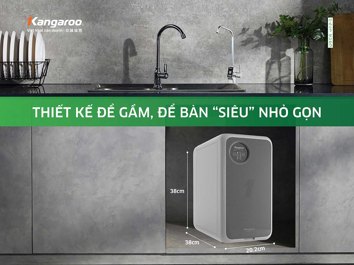 Kangaroo Hydrogen KG100US sở hữu thiết kế nhỏ gọn, hiện đại v