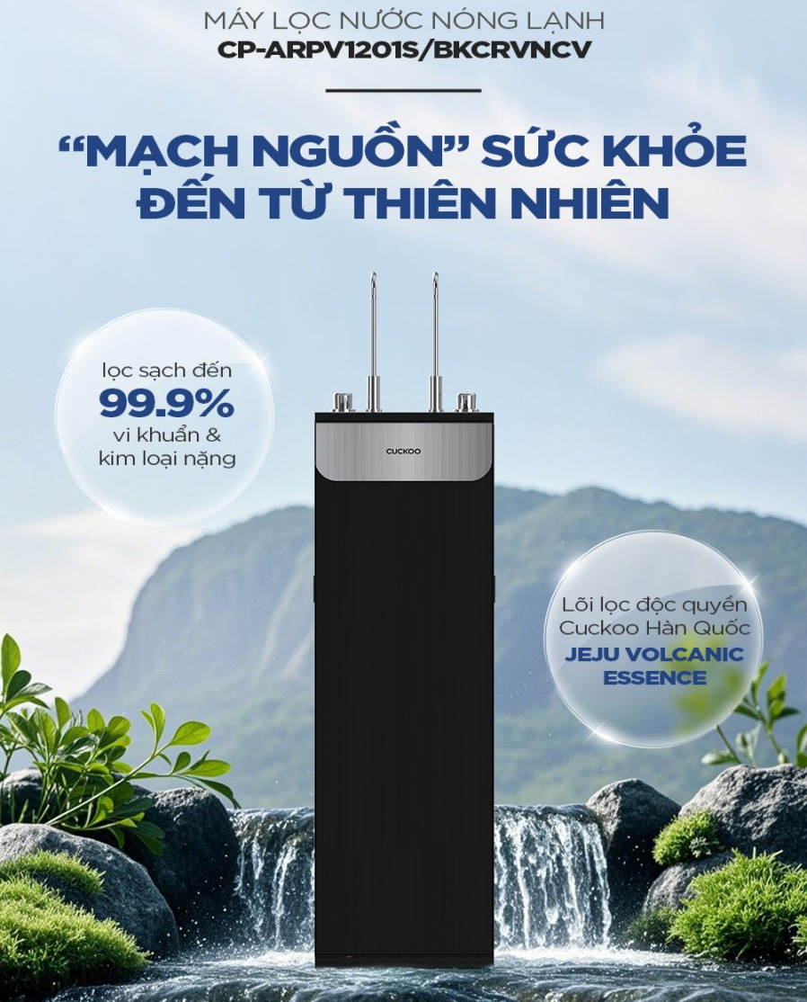 Máy lọc nước nóng lạnh Cuckoo CP-ARPV1201S/BKCRVNCV