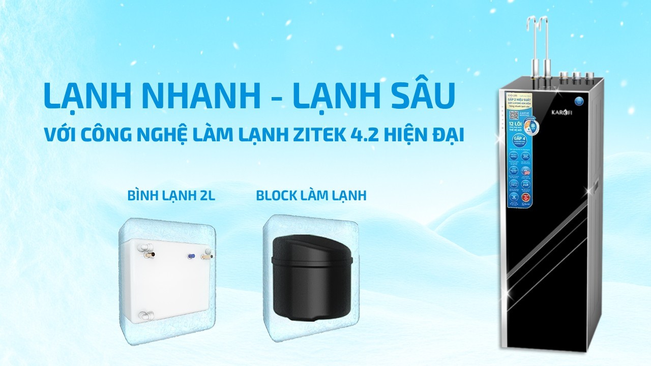 Máy lọc nước nóng lạnh Karofi 