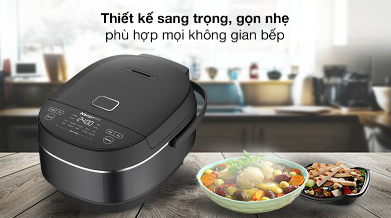 Thiết kế sang trọng - Nồi cơm điện cao tần Kangaroo 1.8 lít KG18RIH1