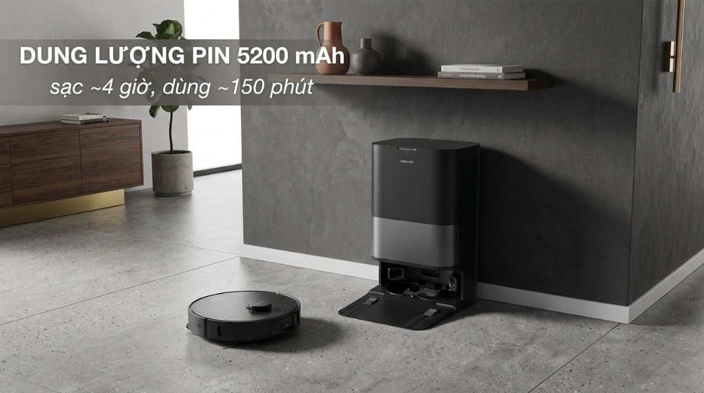 Thời gian sạc và sử dụng - Robot hút bụi lau nhà Dreame D30 Ultra