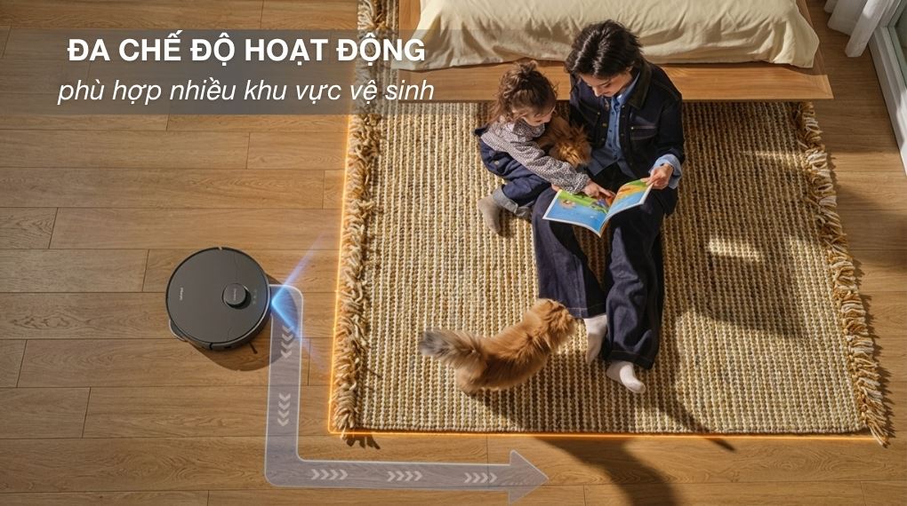 Chế độ hút thông minh - Robot hút bụi lau nhà Dreame D30 Ultra