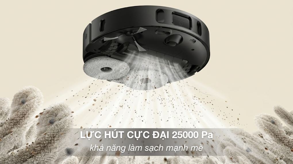 Lực hút 25000 Pa - Robot hút bụi lau nhà Dreame D30 Ultra