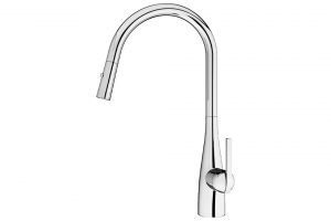 Vòi rửa bát dây rút Konox Curva Chrome