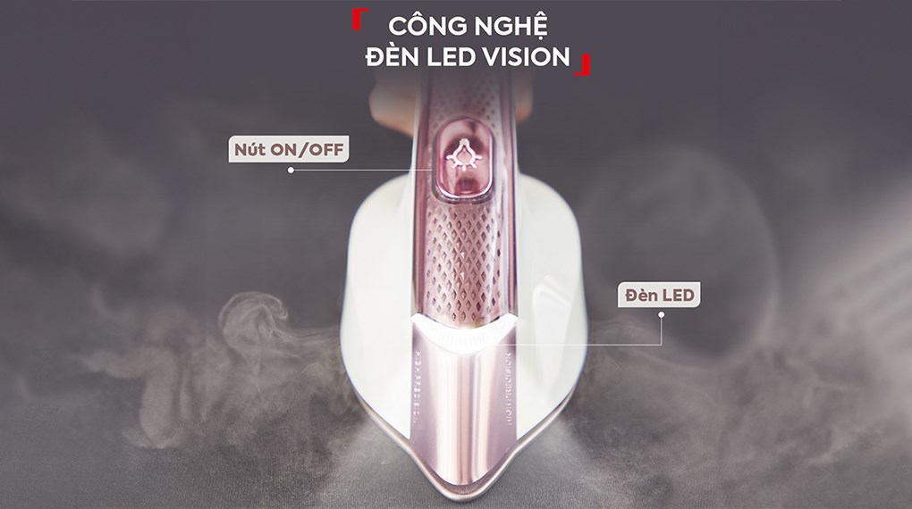 Bàn ủi hơi nước đứng Tefal QT1811E0 2400W - Đèn LED