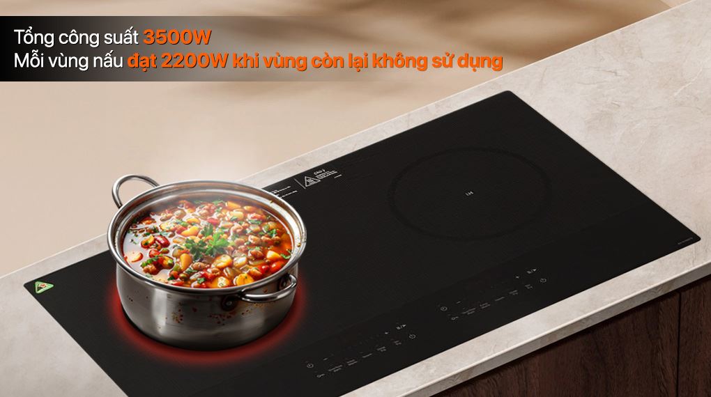 Bếp từ đôi lắp âm Panasonic KY-H1WZ70KRA - Công suất