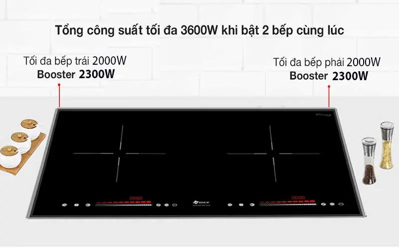 Bếp điện từ đôi Arber AB-2020NEW - Hàng chính hãng