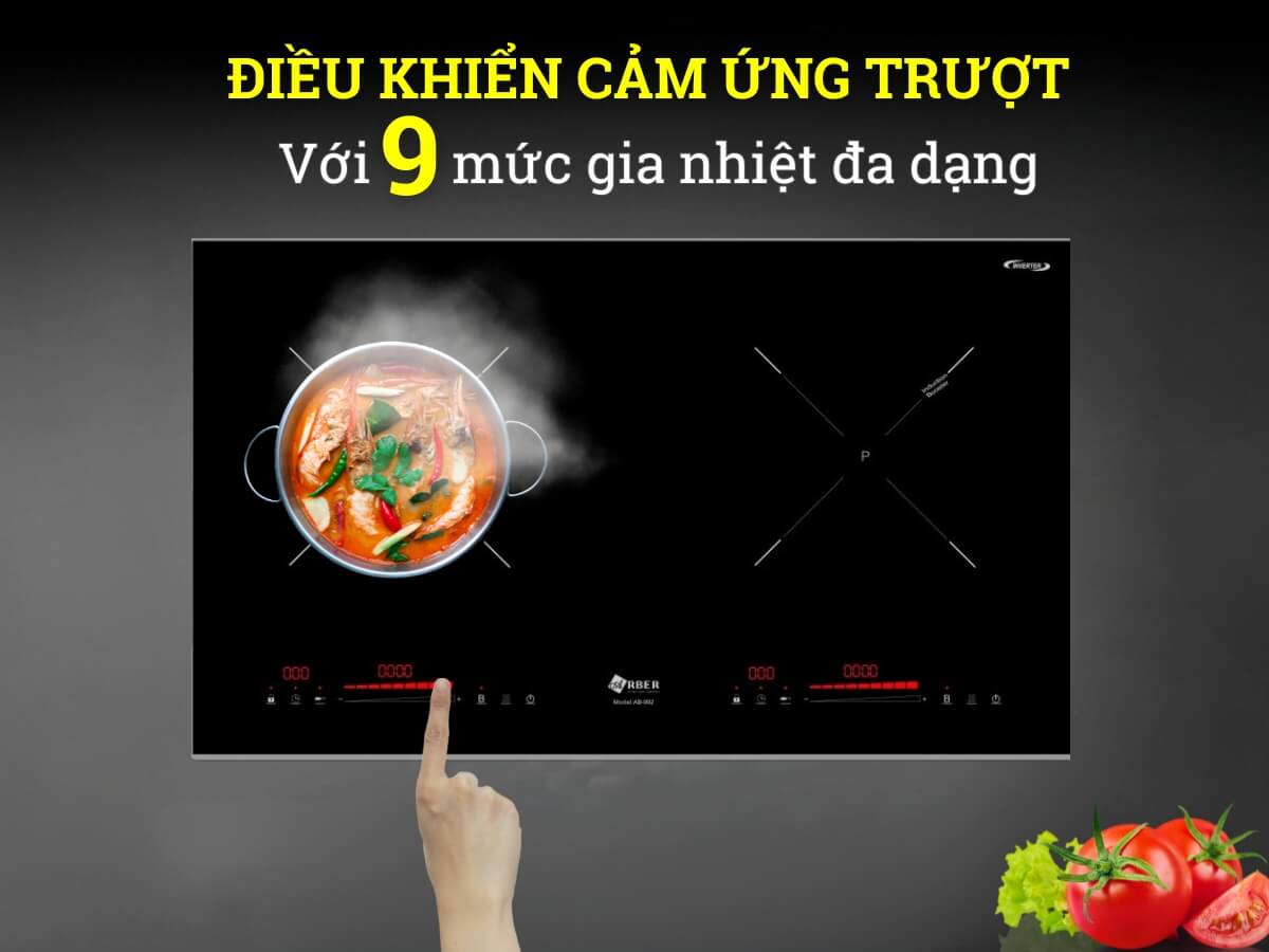 Điều khiển cảm ứng trượt hiện đại, dễ sử dụng