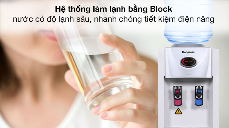 Hệ thống làm lạnh sâu Block - Cây nước nóng lạnh Kangaroo KG45