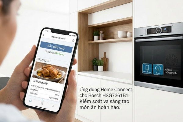 Lò nướng kết hợp hấp Bosch
