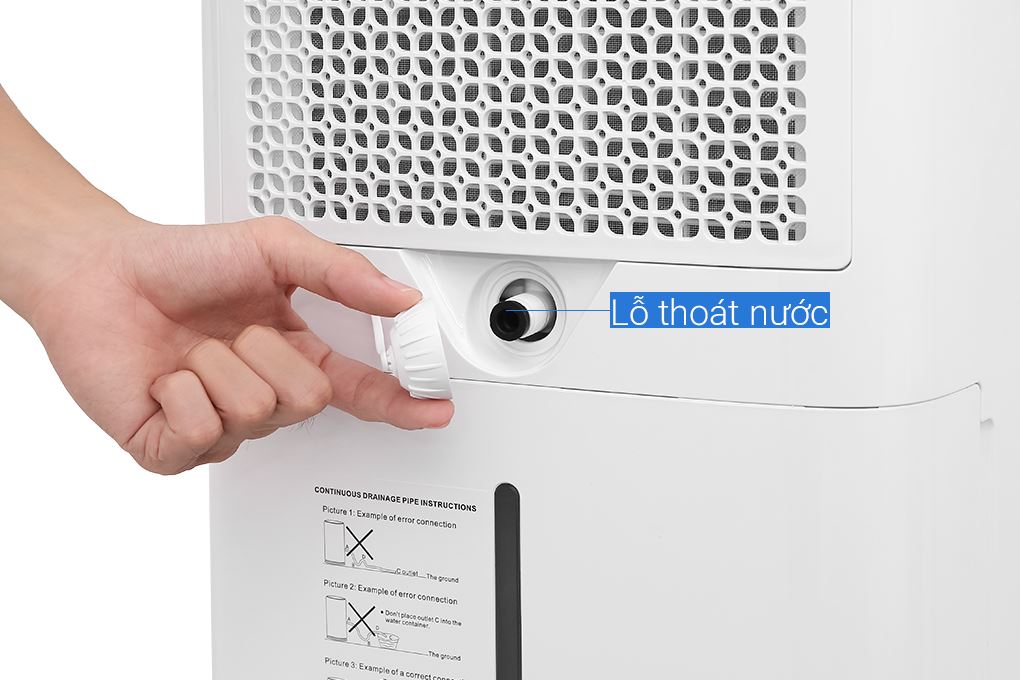 Lỗ thoát nước - Máy hút ẩm Kangaroo KGDH25G