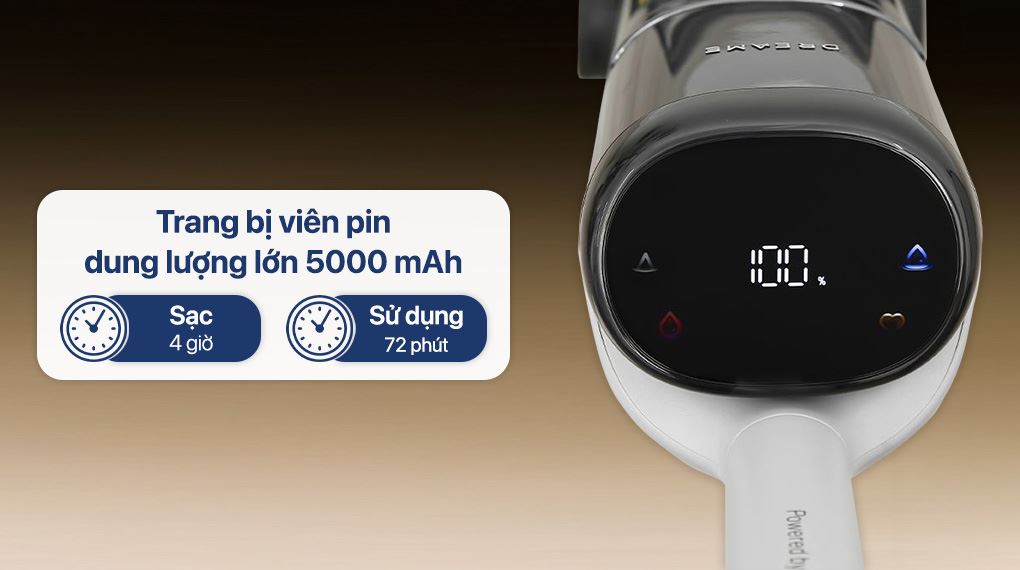 Dung lượng pin - Máy hút bụi lau nhà Dreame H15 Pro Heat