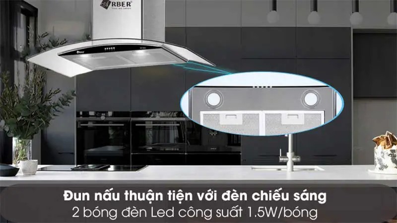 Máy hút khói khử mùi Arber ABTM08 - Hàng chính hãng