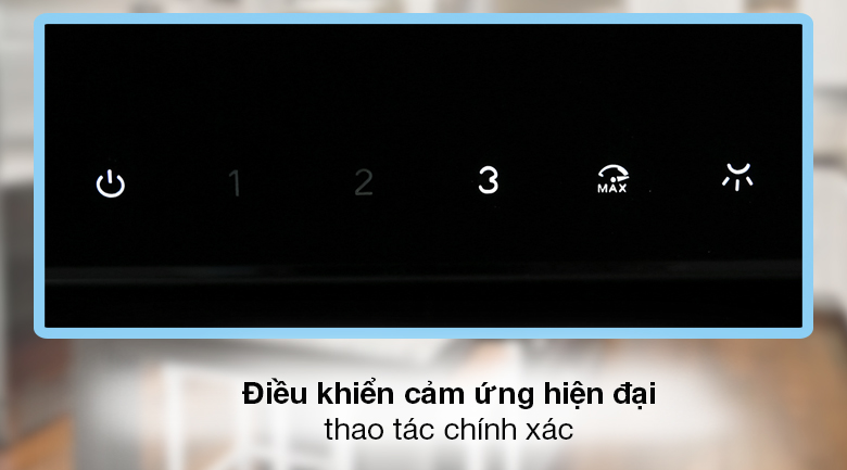 Máy hút mùi áp tường Hafele HH-WVG80D (539.81.194) - Bảng điều khiển bằng nút nhấn điện tử nhạy bén, dễ dùng