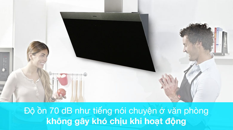 Hoạt động êm ái - Máy hút mùi áp tường Hafele HH-WVG90C (533.89.013)