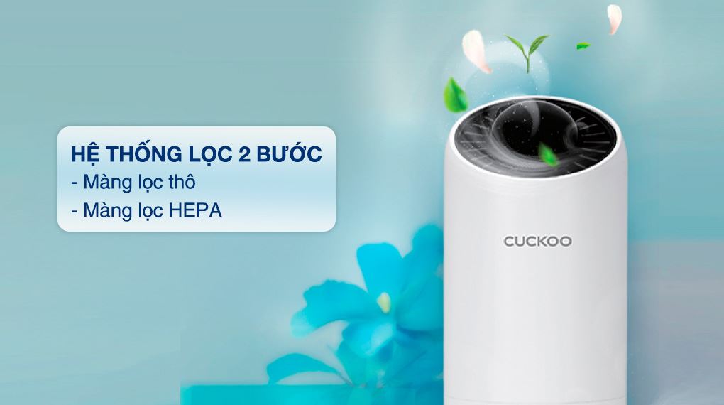 Máy lọc không khí Cuckoo CAC-AG0110FW/WHCKV 5W - Hệ thống lọc