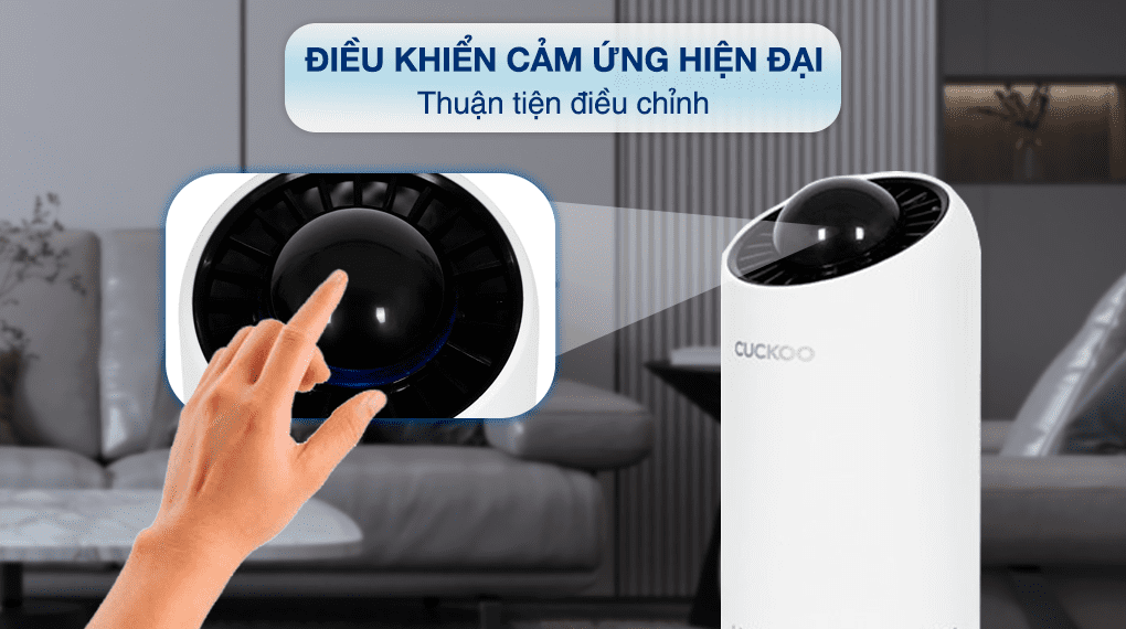 Máy lọc không khí Cuckoo CAC-AG0110FW/WHCKV 5W - Điều khiển cảm ứng