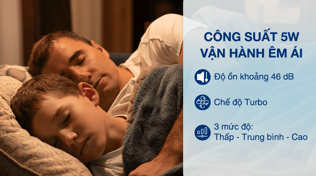 Máy lọc không khí Cuckoo CAC-AG0110FW/WHCKV 5W - Công suất