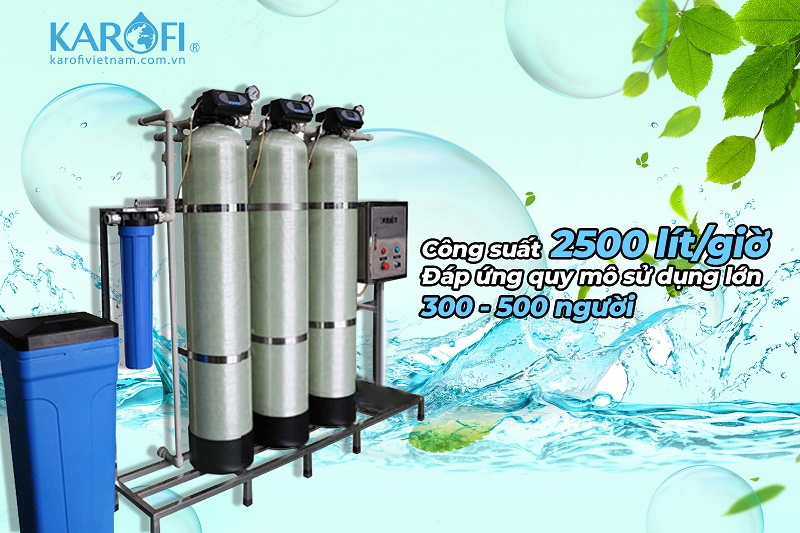 công suất hệ thống lọc tổng Karofi KTF-333C