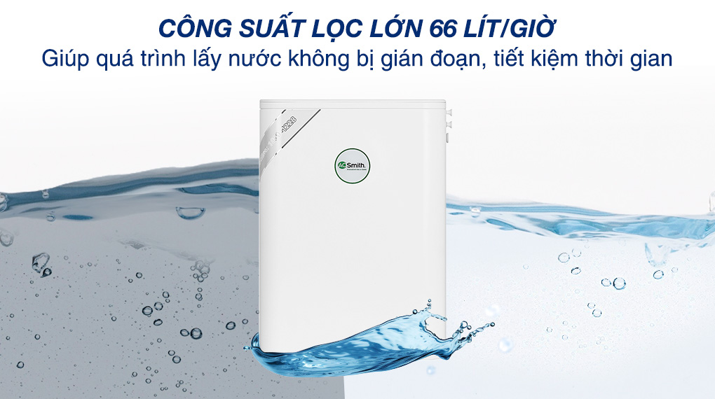 Công suất lọc - Máy lọc nước RO AOSmith S400 3 lõi